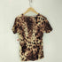 ドレスキャンプ DRESS CAMP レオパード柄 VネックTシャツ メンズ JPN:46