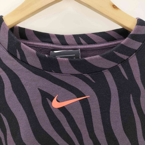 ナイキ NIKE ゼブラ柄 クロップドトレーナー レディース L