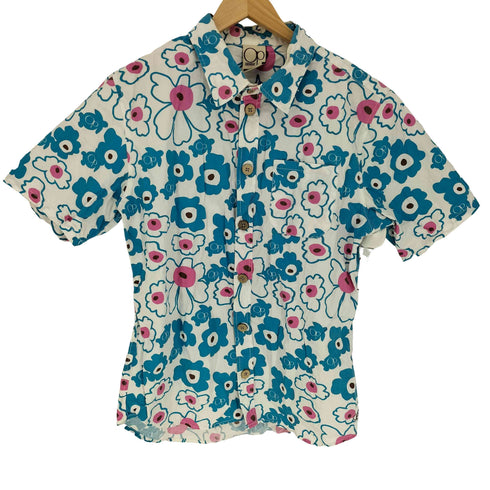 オーシャンパシフィック Ocean Pacific 花柄 総柄 S/S アロハ シャツ メンズ import:M