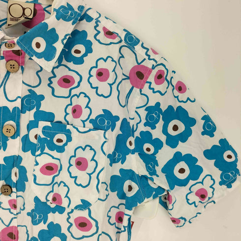 オーシャンパシフィック Ocean Pacific 花柄 総柄 S/S アロハ シャツ メンズ import:M