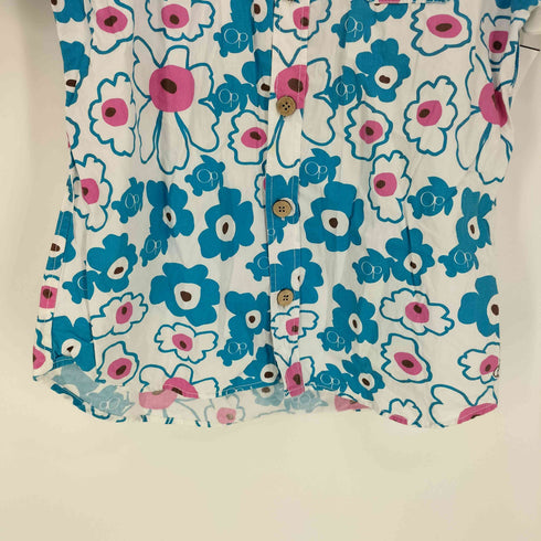 オーシャンパシフィック Ocean Pacific 花柄 総柄 S/S アロハ シャツ メンズ import:M