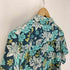 オーシャンパシフィック Ocean Pacific 花柄 総柄 ロゴ 刺繍 開襟 オープンカラー アロハ シャツ メンズ import:M