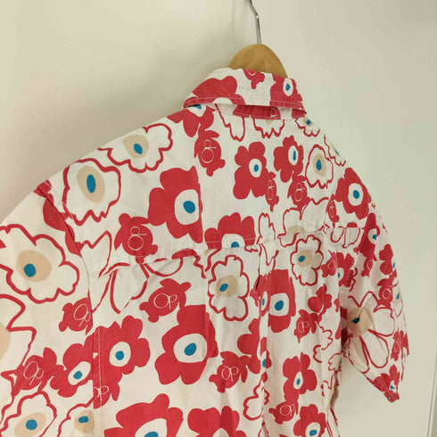オーシャンパシフィック Ocean Pacific 花柄 総柄 S/S アロハ シャツ メンズ import:M