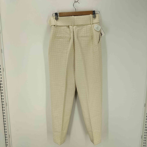 ザラ ZARA 千鳥格子 ハイウエスト ベルトパンツ レディース JPN:M