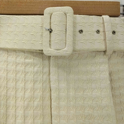 ザラ ZARA 千鳥格子 ハイウエスト ベルトパンツ レディース JPN:M