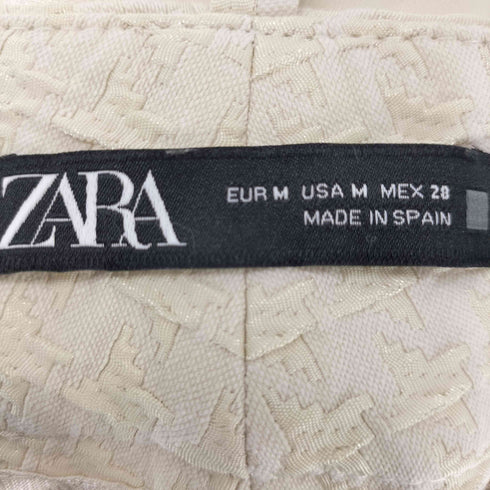 ザラ ZARA 千鳥格子 ハイウエスト ベルトパンツ レディース JPN:M