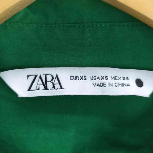 ザラ ZARA ティアード ハーフボタンシャツワンピース レディース import:XS