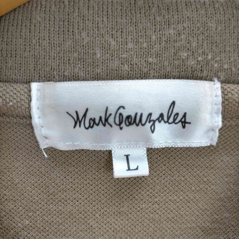 マークゴンザレス Mark Gonzales ロゴ刺繍 ビッグシルエット 半袖ラガーシャツ メンズ JPN:L