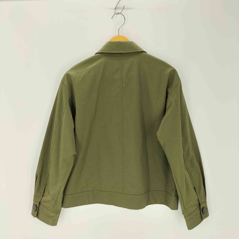 ザラ ZARA コットンナイロン ラペルカラーミリタリージャケット レディース JPN:M