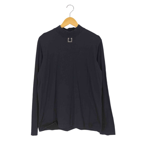 アドラー ADRER metal charm long high neck top メタル チャーム ロング ハイネック トップ ロングスリーブTシャツ メンズ JPN:M