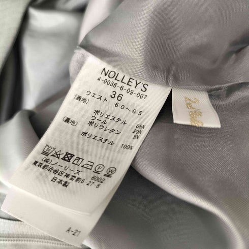 ノーリーズ NOLLEY’S 24AW ウォッシャブル Mannish ワイド パンツ レディース JPN:36