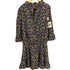 アナスイ ANNA SUI 花柄 リボン付き ハーフボタン ミディ丈 ワンピース チュニック レディース import:S