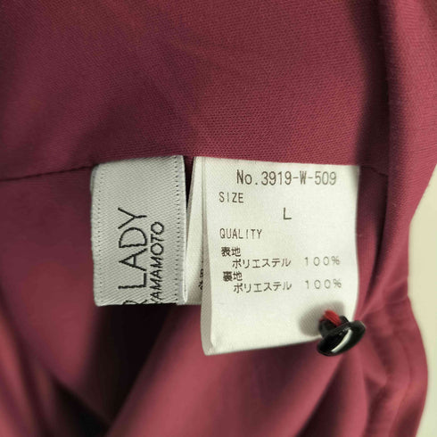 SUPERLADY 山本寛斎 チェック柄 フリルリボンワンピース レディース JPN:L