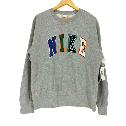 ナイキ NIKE NIKE AS M NK CLUB BB CREW LETTERS DK GREY HEATHER/WHITE メンズ L