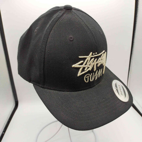 ステューシー Stussy STOCK LOGO GUAM BASEBALL CAP ストックロゴ グアム 刺繍 スナップバック ベースボール キャップ メンズ