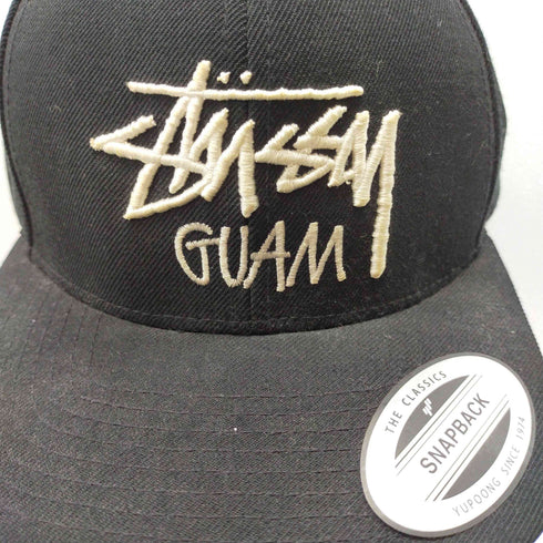 ステューシー Stussy STOCK LOGO GUAM BASEBALL CAP ストックロゴ グアム 刺繍 スナップバック ベースボール キャップ メンズ