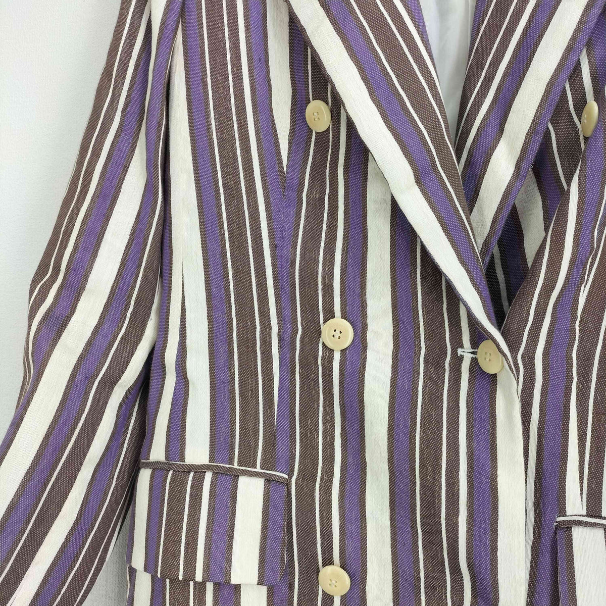 美品✨サルヴァトーレ フェラガモ ジャケット　ストライプ　50 サルヴァトーレフェラガモ Salvatore Ferragamo イタリア製