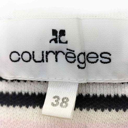 クレージュ courreges 裾ロゴ ボーダーカットソー レディース JPN:38