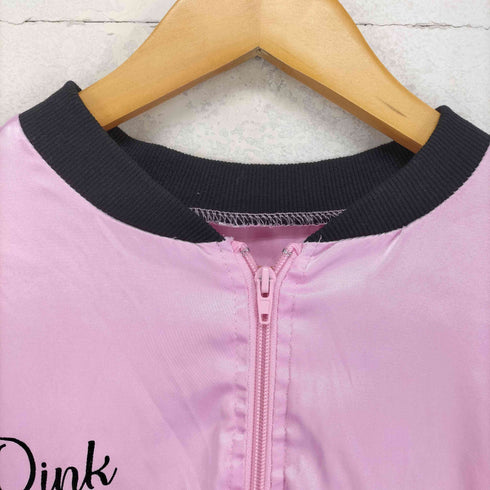 PINK LADIES サテンブルゾン レディース XL