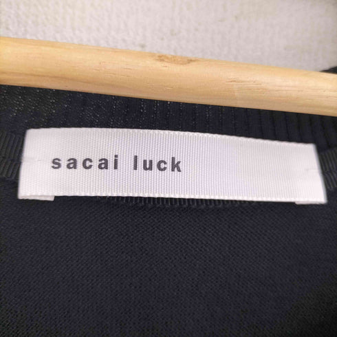 サカイラック sacai luck レース切り替え 半袖 チュニック 半袖 ミニワンピ レディース JPN:2