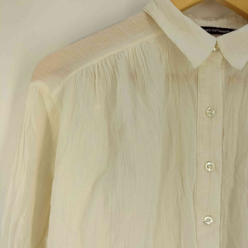 コントワーデコトニエ COMPTOIR DES COTONNIERS ワッシャーコットンシアーシャツ レディース JPN:M