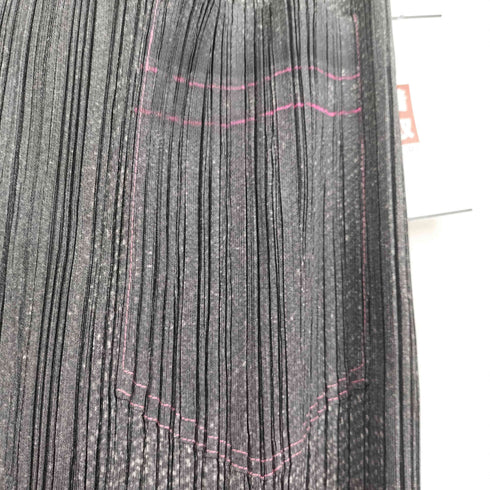 プリーツプリーズイッセイミヤケ PLEATS PLEASE ISSEY MIYAKE 12ss デニム転写 スタープリント プリーツスカート レディース 2