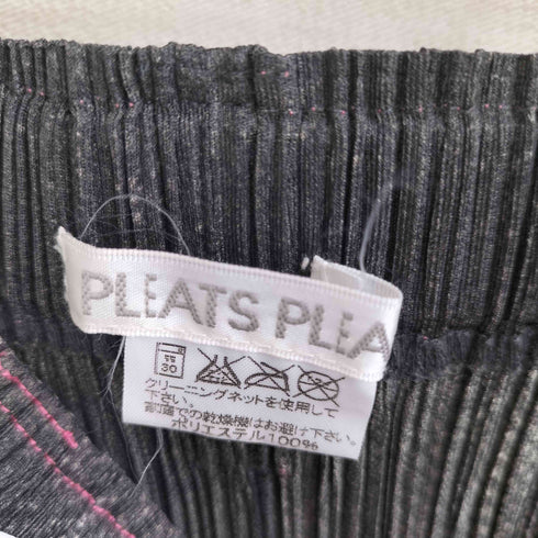 プリーツプリーズイッセイミヤケ PLEATS PLEASE ISSEY MIYAKE 12ss デニム転写 スタープリント プリーツスカート レディース 2