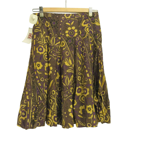 ウィークエンドマックスマーラ Weekend Max Mara ペイズリー 花柄 ハイウエスト プリーツ ミディ丈 スカート レディース JPN:36