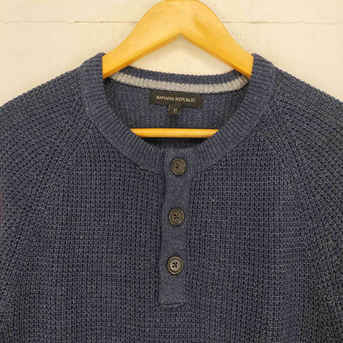 バナナリパブリック BANANA REPUBLIC ワッフルヘンリーネックカットソー メンズ JPN:M