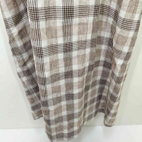 ビューティーアンドユースユナイテッドアローズ BEAUTY & YOUTH UNITED ARROWS 麻 ブレンド チェック キャミソール ワンピース レディース JPN:M