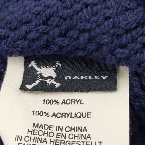 オークリー OAKLEY ロゴパッチ アクリル ボンボン ニット帽 メンズ