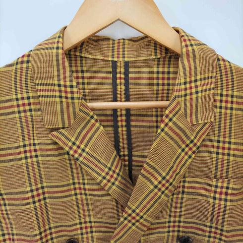 ビームスボーイ BEAMS BOY 22SS チェック ロング ダブル ジャケット レディース JPN:1