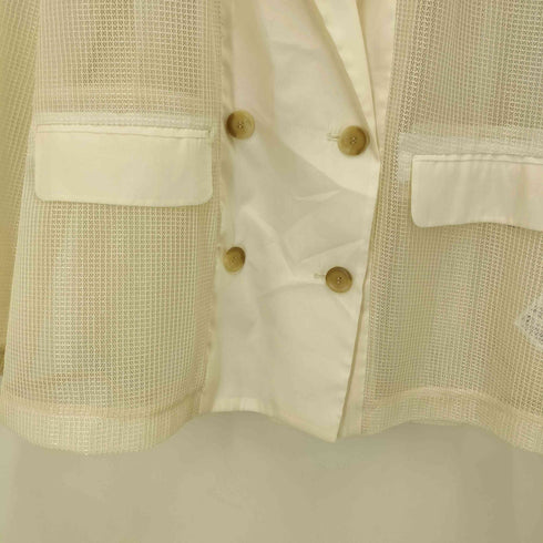レイビームス Ray BEAMS 24SS メッシュ 4ボタン ダブル ジャケット レディース JPN:1