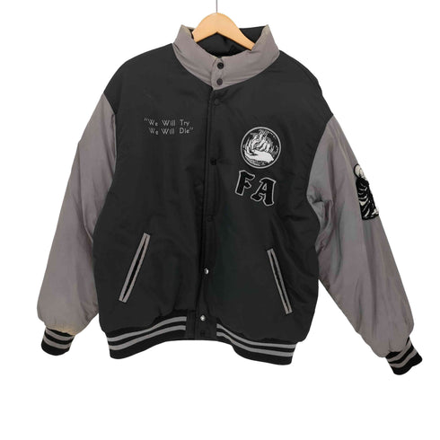 ファッキンオーサム FUCKING AWESOME 22AW efflective Varsity Puffer リバーシブル リフレクティブ パフ ジャケット メンズ import:XL