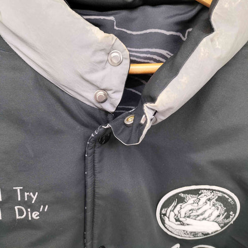 ファッキンオーサム FUCKING AWESOME 22AW efflective Varsity Puffer リバーシブル リフレクティブ パフ ジャケット メンズ import:XL