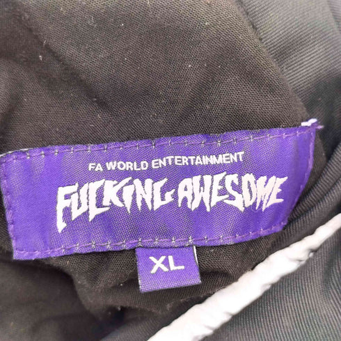 ファッキンオーサム FUCKING AWESOME 22AW efflective Varsity Puffer リバーシブル リフレクティブ パフ ジャケット メンズ import:XL