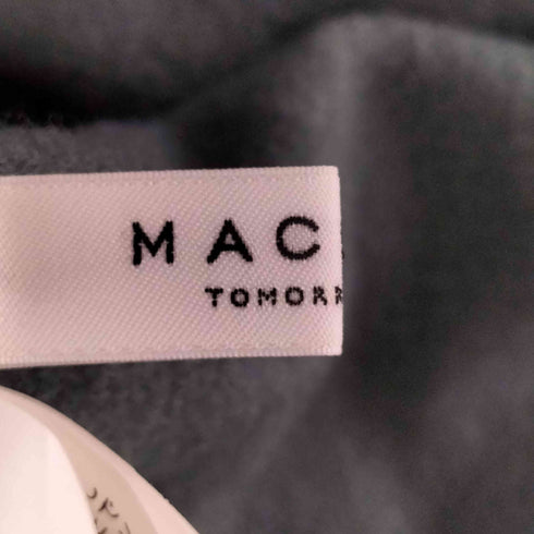 マカフィー MACPHEE ウール ツイル ジャージー アメリカン スリーブ ワンピース レディース JPN:36