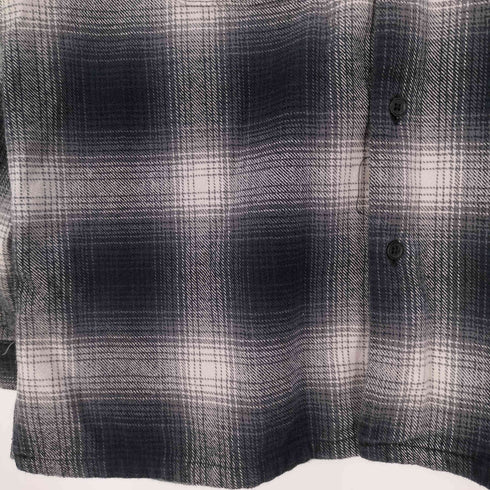 ベンデイビス BEN DAVIS STICHED PLAID SHIRT 刺繍 チェック オープンカラーシャツ メンズ import:M
