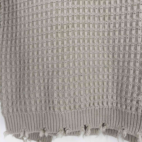 エンダープロダクツ ENDER PRODUCTS 3Dコードヤーンダメージニット ビッグシルエットポロシャツ メンズ JPN:L