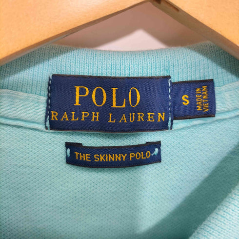 ポロラルフローレン POLO RALPH LAUREN THE SKINNY POLO ビックポニー鹿の子ポロシャツ レディース S