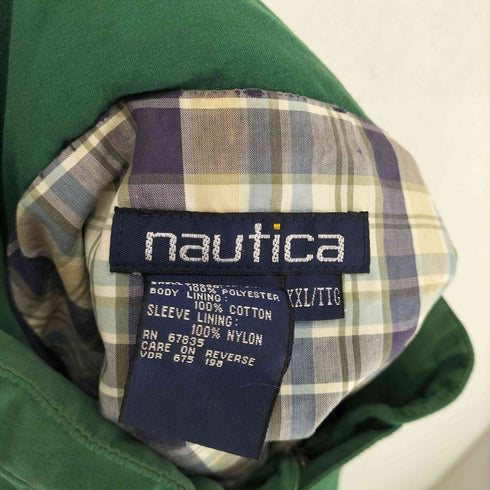 ノーティカ NAUTICA 90s ロールアップ式 裏地チェック比翼ジップジャケット メンズ JPN:XXL