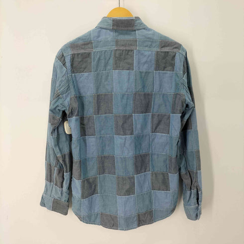 ステューシー Stussy 00S L/S パッチワークシャンブレーシャツ メンズ import:M