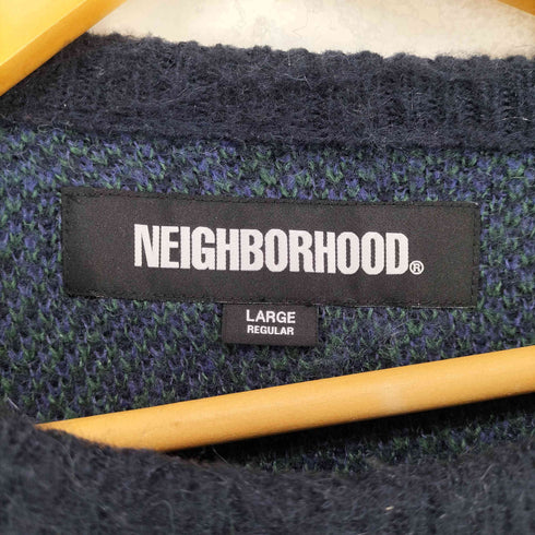 ネイバーフッド NEIGHBORHOOD ARGYLE PATTERN MOHAIR SWEATER メンズ L