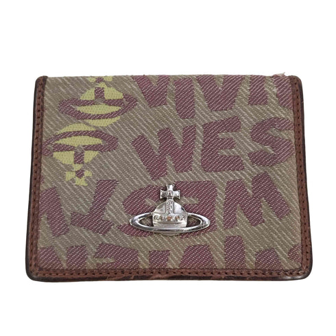 ヴィヴィアンウエストウッドロンドン Vivienne Westwood LONDON オーブ 総柄 キャンバス カードケース レディース