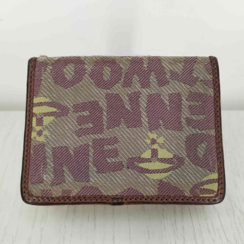 ヴィヴィアンウエストウッドロンドン Vivienne Westwood LONDON オーブ 総柄 キャンバス カードケース レディース