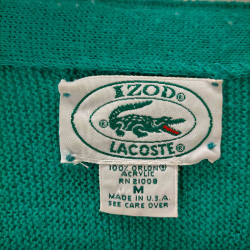 アイゾッドラコステ IZOD LACOSTE USA製 アクリルカーディガン メンズ JPN:M