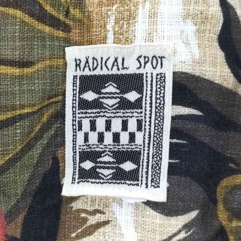 RADICAL SPOT 総柄 開襟アロハシャツ メンズ
