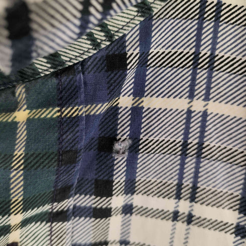 トミーヒルフィガー TOMMY HILFIGER エンブレム刺しゅう 半袖チェックシャツ メンズ JPN:M