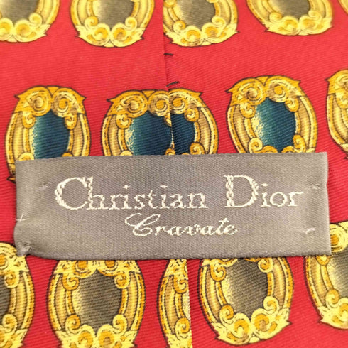クリスチャンディオール Christian Dior 総柄シルクネクタイ メンズ