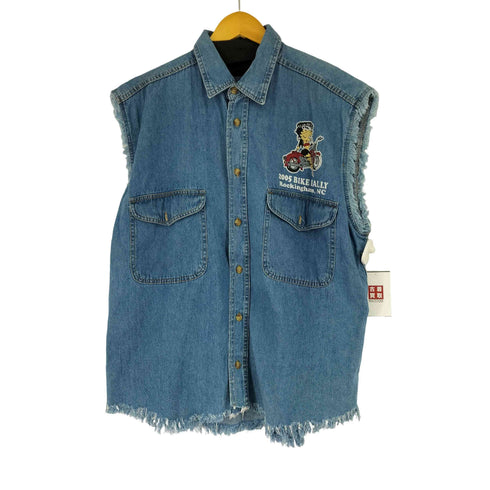 BIKER DESIGN バックプリント デニムシャツ メンズ JPN:L